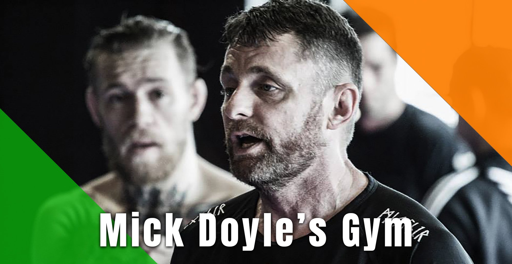 Mick Doyle and Conor McGregor
